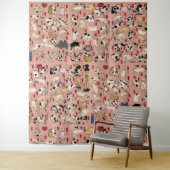 日本猫浮世絵おもしろい子猫 タペストリー (インサイチュ)