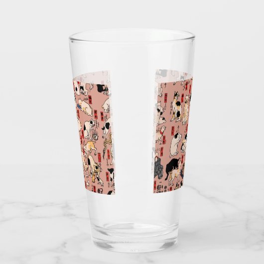 日本猫浮世絵おもしろい子猫 タンブラーグラス (左)