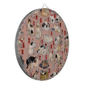 日本猫浮世絵おもしろい子猫 ダーツボード (正面左)