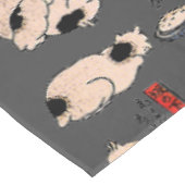 日本猫浮世絵おもしろい子猫 テーブルクロス (アングル)