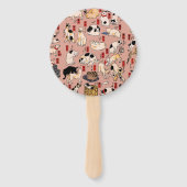 日本猫浮世絵おもしろい子猫 ハンドファン (裏面)