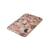 日本猫浮世絵おもしろい子猫 バスマット (アングル)