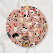 日本猫浮世絵おもしろい子猫 フェイバータグ (裏面)