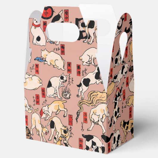日本猫浮世絵おもしろい子猫 フェイバーボックス (オープン)