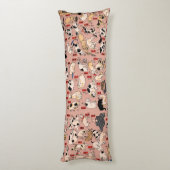 日本猫浮世絵おもしろい子猫 ボディピロー (裏面 (縦))