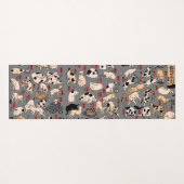 日本猫浮世絵おもしろい子猫 ヨガマット (裏面(横))