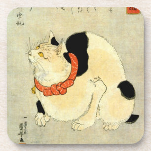日本猫、国芳の日本のな猫、Kuniyoshi、Ukiyo-e コースター