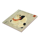 日本猫、国芳の日本のな猫、Kuniyoshi、Ukiyo-e タイル (側面)