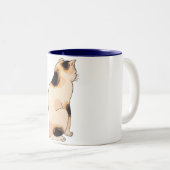 日本猫、国芳の日本のな猫、Kuniyoshi、Ukiyo-e ツートーンマグカップ (正面右)