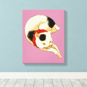 日本猫、国芳日本の猫、国芳、浮世絵 キャンバスプリント (インサイチュ (ウッドフロア))
