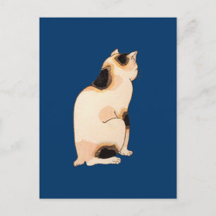 日本猫、国芳日本の猫、国芳、浮世絵 ポストカード