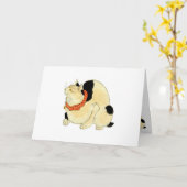 日本猫, 国芳 Japanese Cat, Kuniyoshi, Ukiyo-e カード (黄色い花)