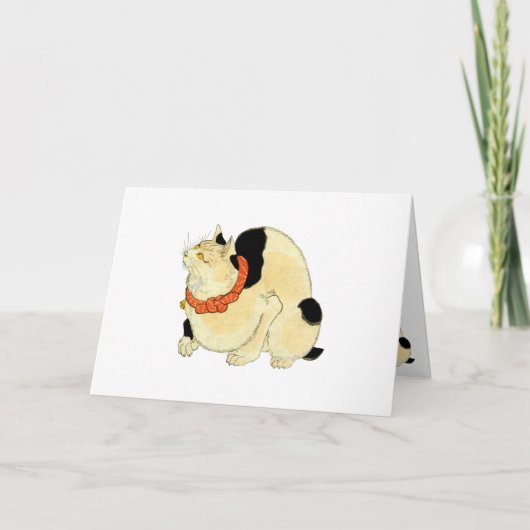 日本猫, 国芳 Japanese Cat, Kuniyoshi, Ukiyo-e カード (正面)