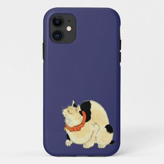 日本猫, 国芳 Japanese Cat, Kuniyoshi, Ukiyo-e Case-Mate iPhoneケース (裏面)