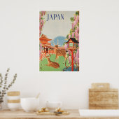 日本画 日本美術 プリント 旅行ポスター (キッチン)