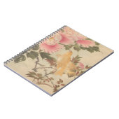 日本画、美しい花鳥画 ノートブック (左側)