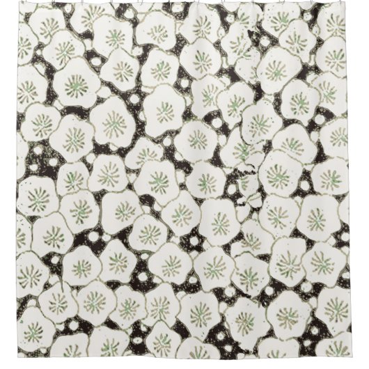 日本白花フローラ園 シャワーカーテン (正面)