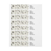 日本白花フローラ園 ラップアラウンド宛名ラベル (シート)