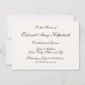 日本白花フローラ園 招待状 (裏面)