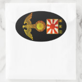 日本的紋章 楕円形シール (バッグ)