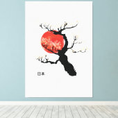 日本盆栽 キャンバスプリント (インサイチュ (ウッドフロア))