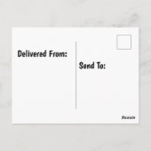 日本相撲力士在土俵上的日本国旗 ポストカード (裏面)