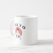 日本相撲東京 – サンホワイトの息子 コーヒーマグカップ (正面左)