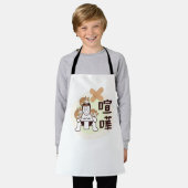 日本相撲東京 – ファイト!!(フィート)3匹の猫 エプロン (着用した状態)