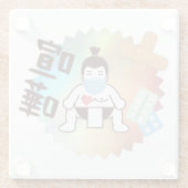 日本相撲東京 – ファイト！!危ない！ ガラスコースター (裏面)