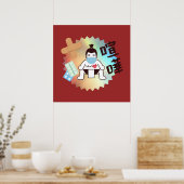 日本相撲東京 – ファイト!!危ない! ポスター (キッチン)