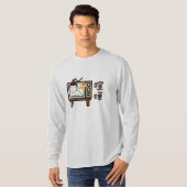 日本相撲東京 – ファイト!!足レトロヴィンテージテレビ Tシャツ (正面フル)