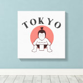 日本相撲東京 – 太陽の子 キャンバスプリント (インサイチュ (ウッドフロア))