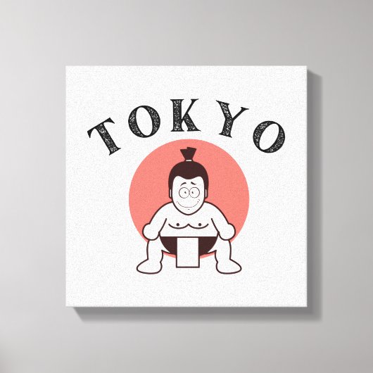 日本相撲東京 – 太陽の子 キャンバスプリント (正面)