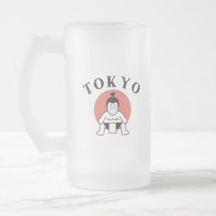 日本相撲東京 – 太陽の子 フロストグラスビールジョッキ