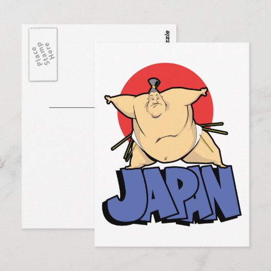 日本相撲 ポストカード (正面/裏面)