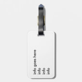 日本着物によってスタイルを作られるパターン荷物のラベル ラゲッジタグ (裏面縦)