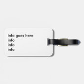 日本着物によってスタイルを作られるパターン荷物のラベル ラゲッジタグ (裏面横)