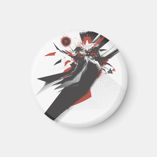 日本神デザイン マグネット (正面)