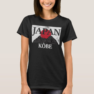 日本神戸富士山国旗 Tシャツ