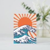 日本素晴らしの波のポスター シーズンポストカード (スタンド正面)