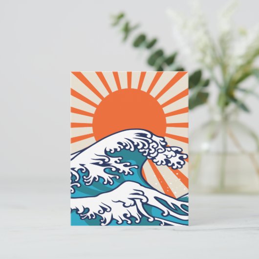 日本素晴らしの波のポスター シーズンポストカード (スタンド正面)