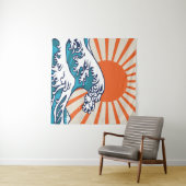 日本素晴らしの波のポスター タペストリー (インサイチュ(横))