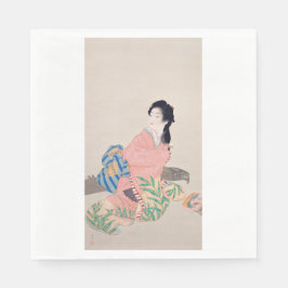 日本美人 宮雪（優雅な日本女性、アジア美術） スタンダードランチョンナプキン