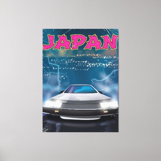 日本自動車旅行ポスター キャンバスプリント (正面)