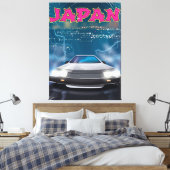 日本自動車旅行ポスター キャンバスプリント (インサイチュ (寝室))