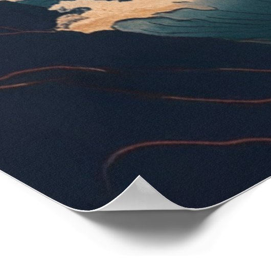 日本自然山富士 ポスター (角)