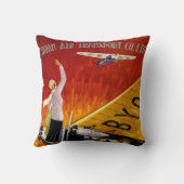 日本航空運送 クッション (裏面)