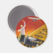 日本航空運送 マグネット (正面/裏面)