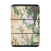 日本花スクリーンの鳥動物のバス・マット バスマット (正面縦)