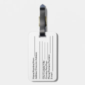 日本荷物のラベル ラゲッジタグ (裏面縦)